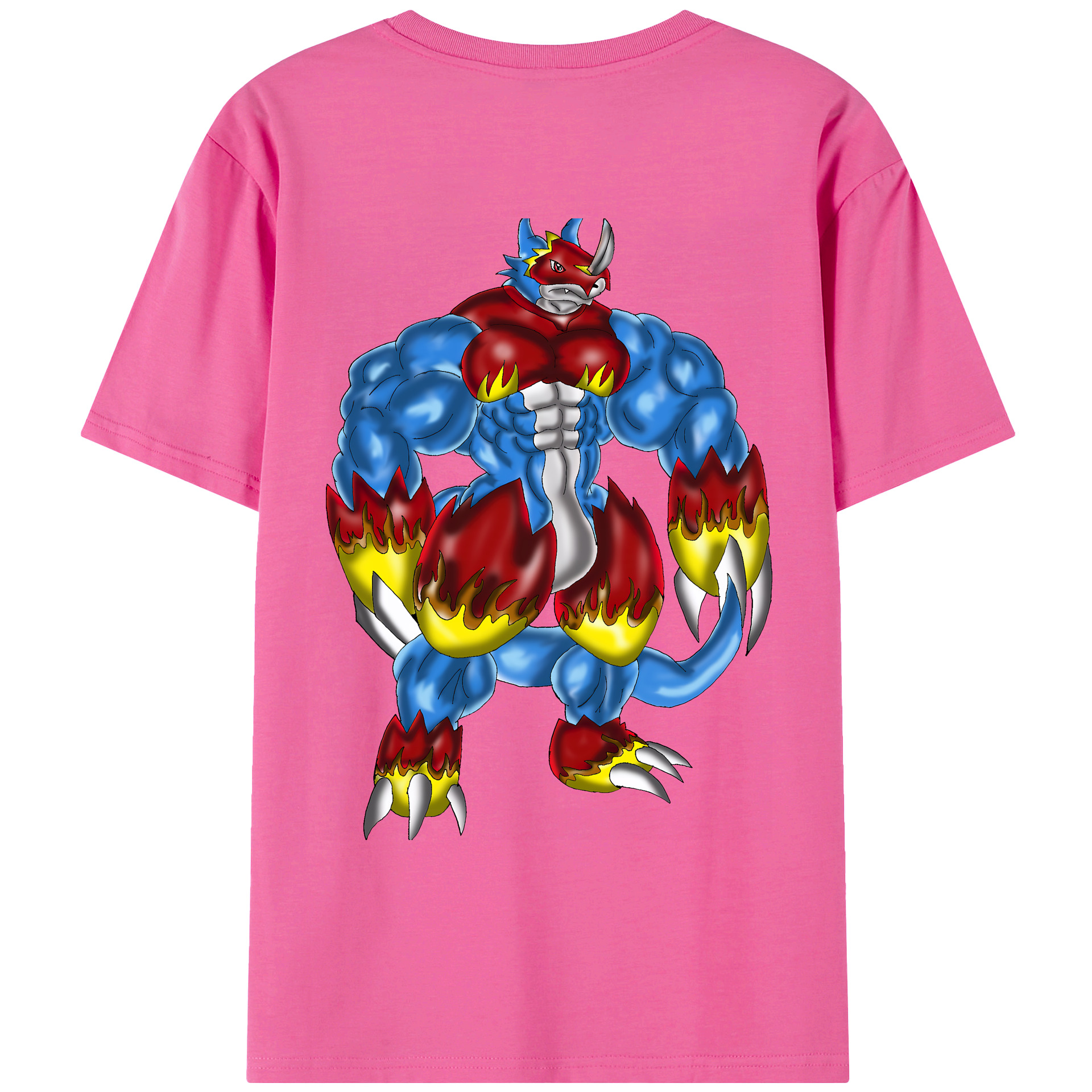（画像用） Digimon デジタルモンスター/デジモン レディース半袖Tシャツ(バックプリント)